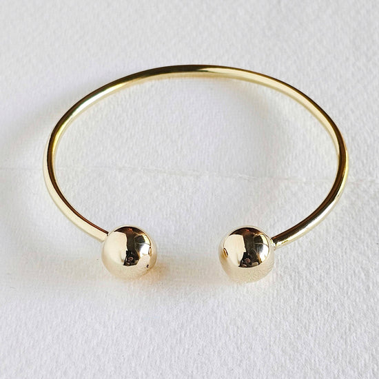 Bracelet jonc manchette africaine style touareg moderne en laiton massif