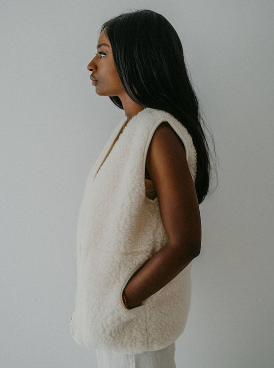 Gilet Nila: Crème / M