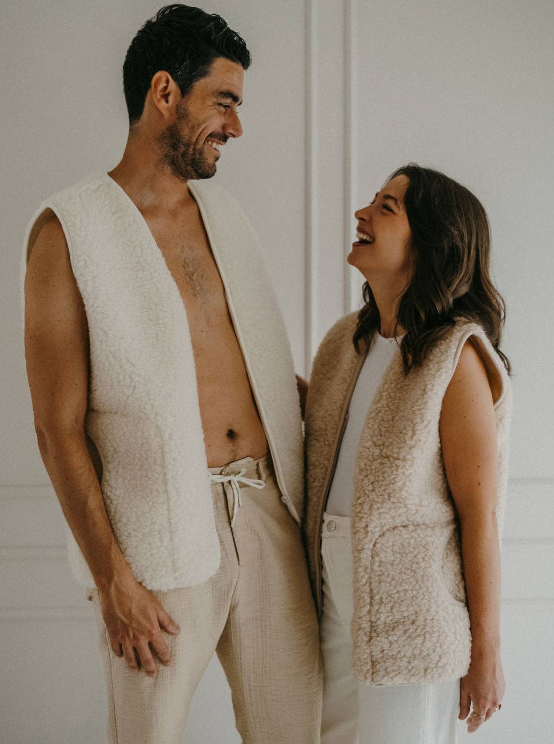 Gilet Nila: Crème / S