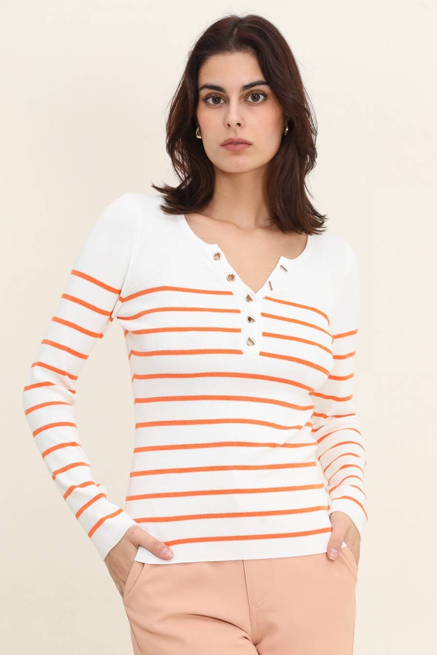 Pull marinière femme