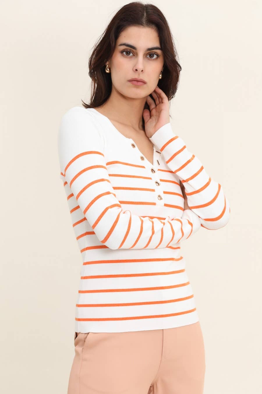 Pull marinière femme