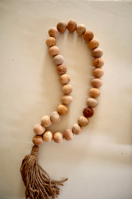 Collier artisanal en perles de bois