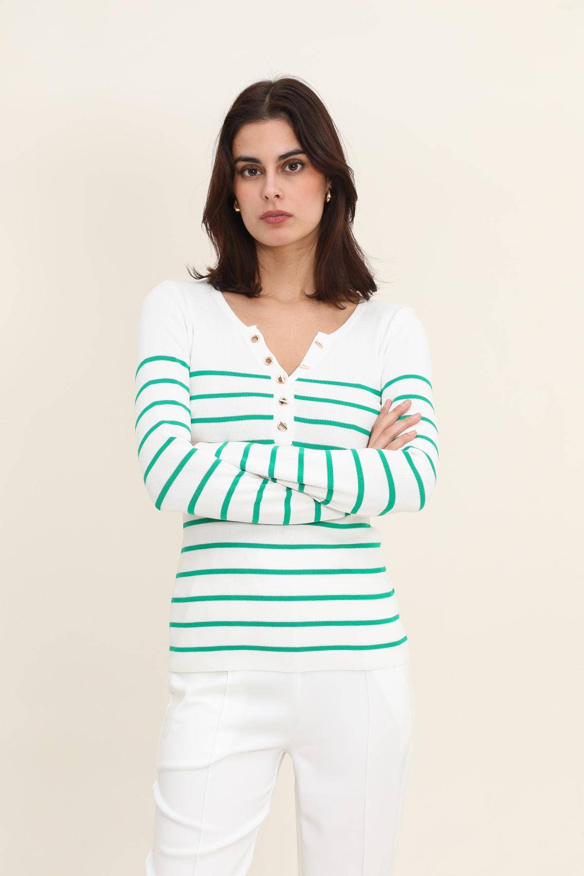 Pull marinière femme