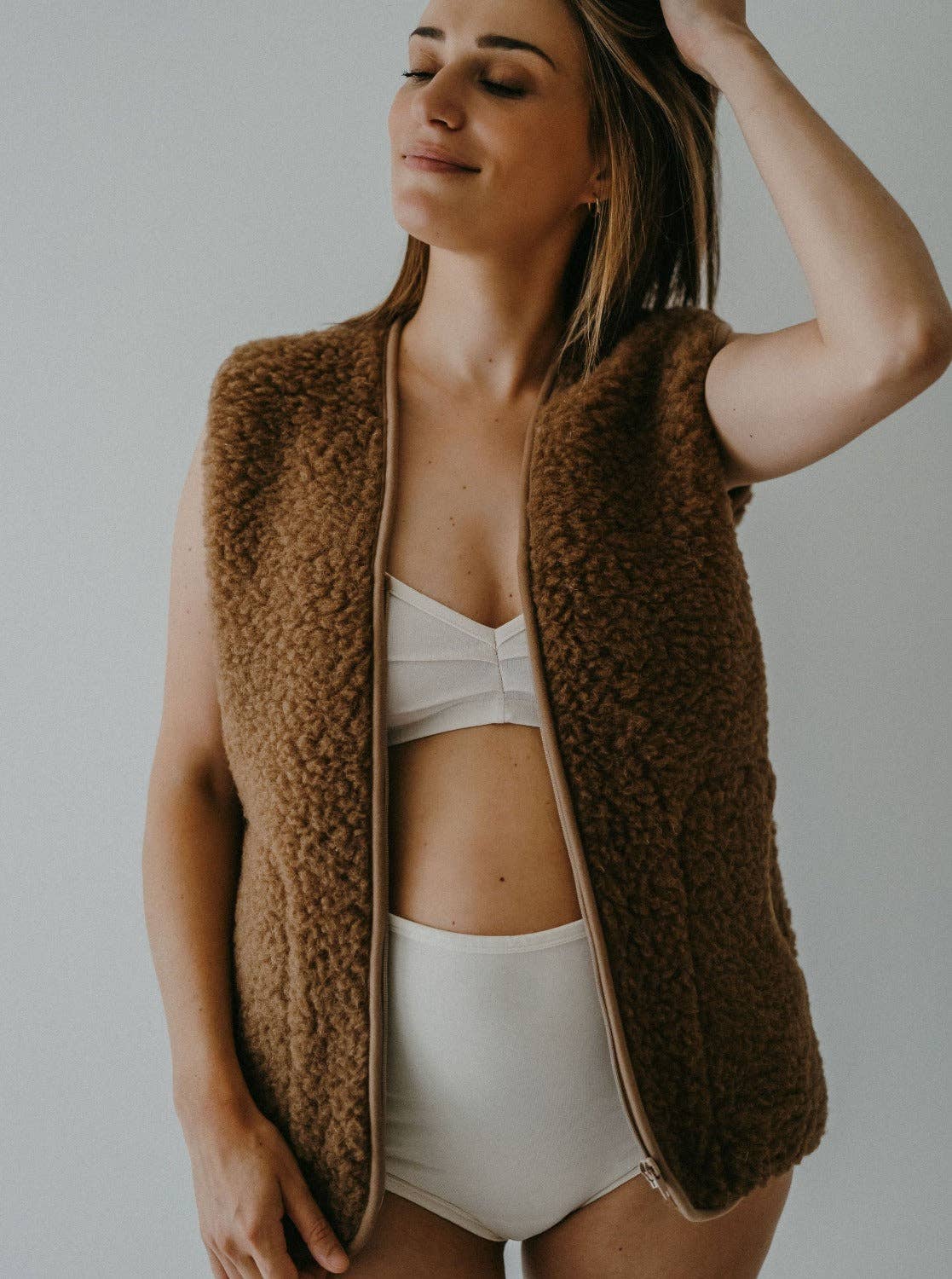 Gilet Nila: Crème / S