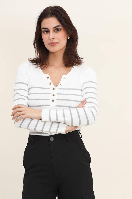 Pull marinière femme